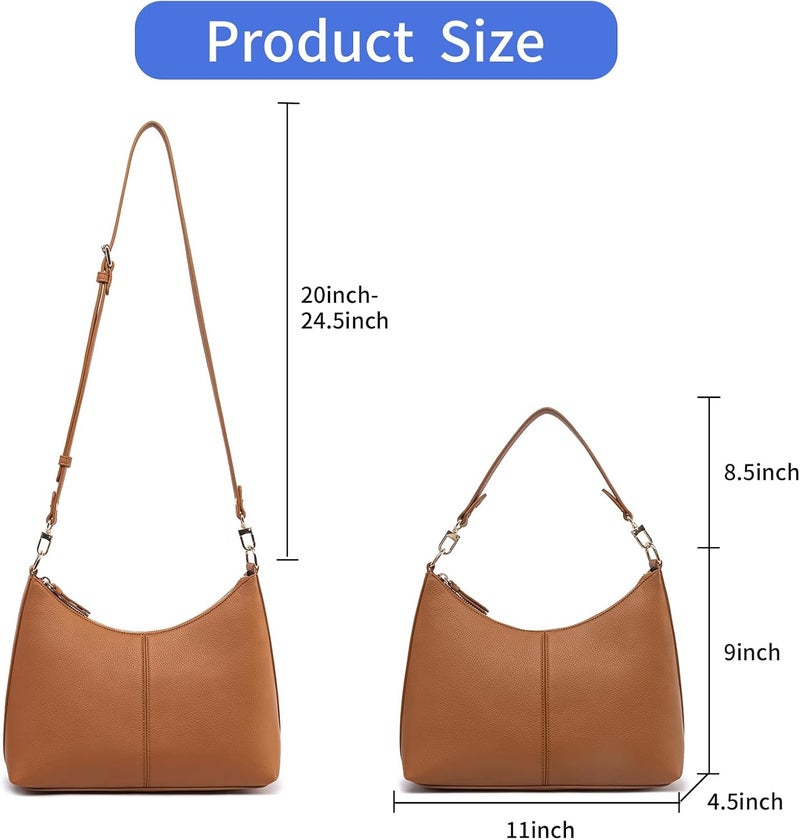 Keyli Small Shoulder Handbags for Women Mini Purse Waterproof Soft Leather Crossbody Bags for Work Shopping Travel - Image 3